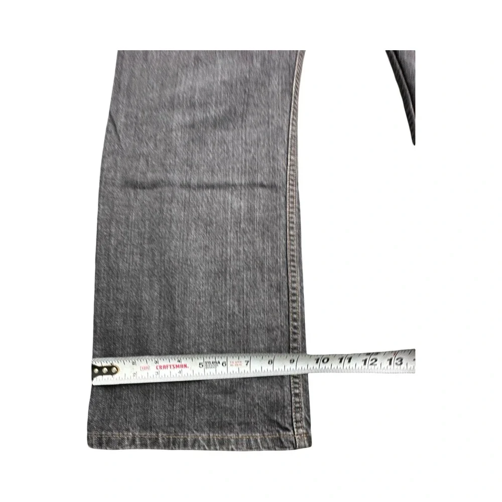 Levi's Jeans Mens 38x30 Gray 514 Slim Straight Denim Pants Classic Casual Cotton